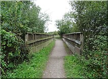 SE4402 : Footbridge on the Trans Pennine Trail / National Cycle Network Route 62 by JThomas