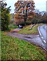 Layby entrance, Llangua, Monmouthshire