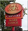 Sign for the Marr Lodge