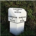 Old Milepost, B641, Uppingham Road, South of Oakham