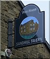 Sign for the Sandhill Tavern, Great Houghton