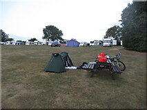 ST6702 : Giant's Head campsite by Richard Webb