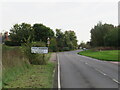 B1008 road entering Great Dunmow