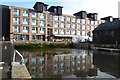 Buildings reflected in Gloucester Docks