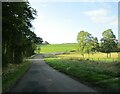 Approaching  Charterpath  Bridge  on  minor  country  road