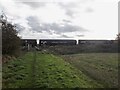 A long train of tankers head west near Ulceby