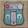 SO8318 : Gloucester's Tudor Coat of Arms by Philip Halling