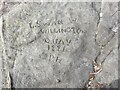 NU0502 : 150 year old graffiti at Addeyheugh Crag by Leanmeanmo