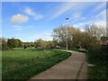 Footpath alongside the River Witham, Queen Elizabeth Park, Grantham