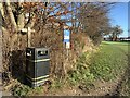 Public footpath along edge of playing field