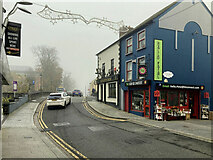 H4572 : Misty in Bridge Street, Omagh by Kenneth  Allen