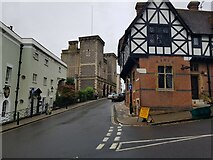 TQ0107 : Maltravers Street from the High Street, Arundel by Jeff Gogarty