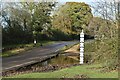 Ford and depth board at Huckels Brook