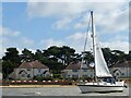 Yacht near Bawdsey Quay, River Deben