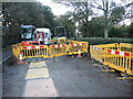 Roadworks in Crookes Lane