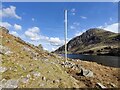 SH6560 : Power lines along Llyn Ogwen by Mat Fascione