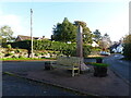 Road junction with War Memorial, Awre, Gloucestershire