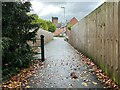 Path leading on to new housing development