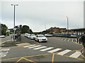 SP4640 : Taxi rank and cycle storage outside Banbury station by Stephen Craven