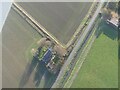 Former Church of St. Clement, Saltfleetby: aerial 2022 (2)