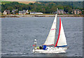 NS1366 : Yacht passing Toward Point by Thomas Nugent