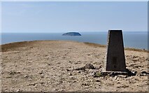 ST2859 : Trig Point on Brean Down by Mat Fascione