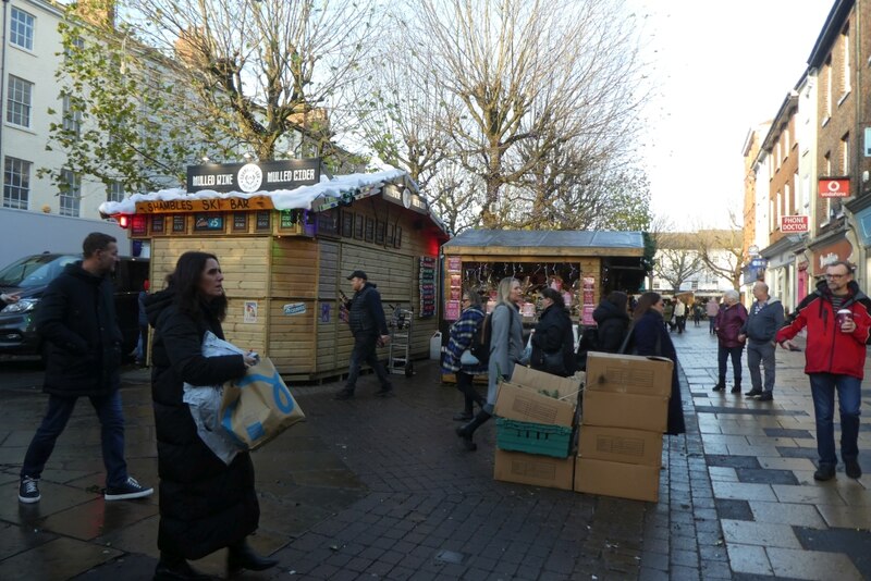 Christmas market huts © DS Pugh Geograph Britain and Ireland