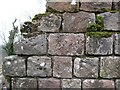 NY5664 : Inscription, Hadrians Wall by Adrian Taylor