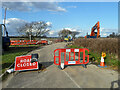 Almodington Lane is closed, 2014