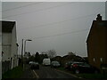 Looking across Church Road towards Royale Close