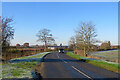 TL2551 : A bend in Hatley Road near Castle Farm by John Sutton