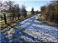 Snow covered track