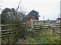 Stile with container in background