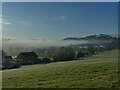 Low-lying cloud in the valley of the Pendle Water