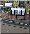 ST2689 : Information boards outside Rogerstone railway station, Newport by Jaggery