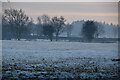 Snowy field near Hankerton