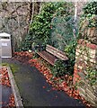 Bench on a Crosskeys corner