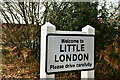 Little London: Village boundary sign