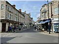 Looking up Swanage High Street