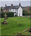 Houses near the churchyard, Marstow, Herefordshire