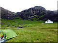 NG4819 : Camping by the Coruisk Memorial Hut by John Lucas