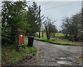 TQ5813 : Victorian Postbox in unnamed road, near Hellingly by PAUL FARMER