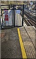 Notices at the eastern end of Llanhilleth railway station