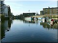 TQ3083 : Moorings, Regents Canal at Maiden Lane Bridge by Alan Murray-Rust