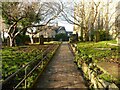 Path to the entrance to St Martin