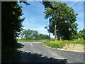 Lane from Colville Hall meets A1060 Chelmsford Road