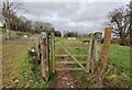 Gate along the bridleway at Castle Hill