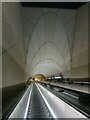 Escalators from Elizabeth Line station, Whitechapel