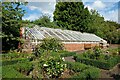 Greenhouse in the kitchen garden at Wightwick Manor