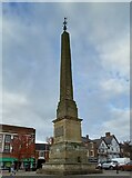 SE3171 : Ripon, Market Place, obelisk by Mel Towler